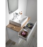 Photo: ALTAIR bathroom furniture set, width 67,6 cm, white/ oak emporio