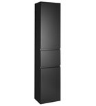 Photo: ALTAIR słupek wysoki z koszem na bieliznę 40x184x31cm, czarny mat, lewy