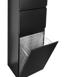 Photo: ALTAIR High Cabinet with Laundry Basket 40x184x31cm, black matt