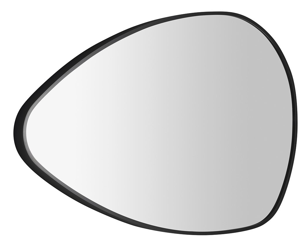 STEN zrcadlo v rámu 80x51cm, černá mat NA380