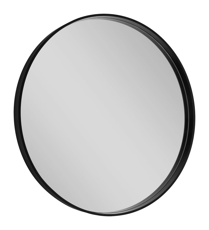 NOTION kulaté zrcadlo v rámu ø 70cm, černá mat NT700
