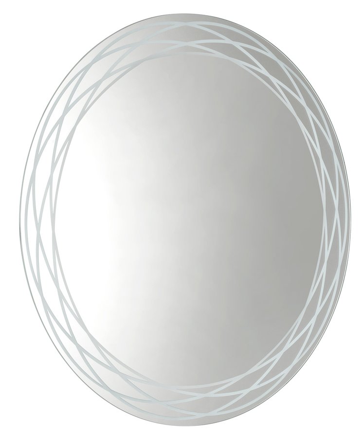 RINGO kulaté LED podsvícené zrcadlo se vzorem ø 80cm, fólie anti-fog, 2700K RI080