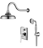 Photo: DREAMART Concealed Shower Set with a single lever Mixer Tap, 2 Outlets, Chrome