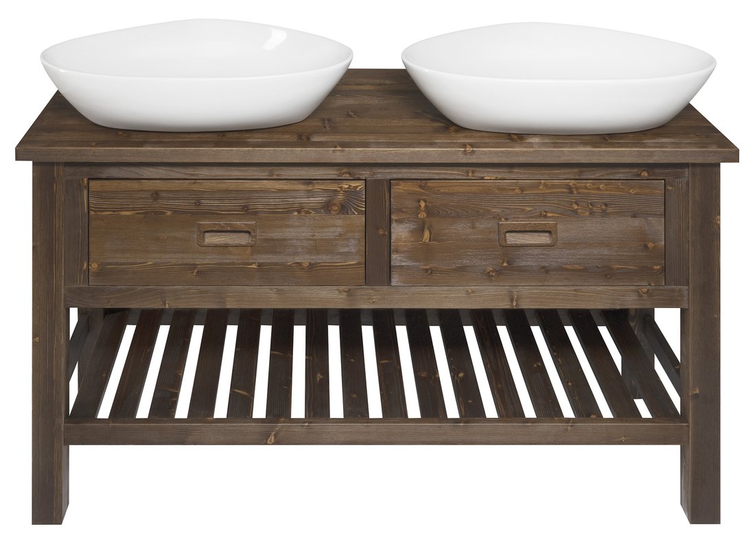 Sapho BRAND umyvadlová skříňka 130x73x50cm, mořený smrk BA131S