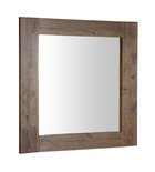 Photo: BRAND lustro w drewnianej ramie 80x80cm, świerk bejcowany