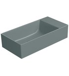 Photo: KUBE X ceramic washbasin 50x25cm, no tap hole, right/left, agave matt