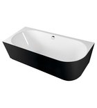 Photo: SUSSI L Cast Marble Freestanding Bath 150x70x50cm, black/white