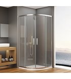 Photo: BORG Quadrant Shower Enclosure 900x900x1950 mm, R550, clear glass