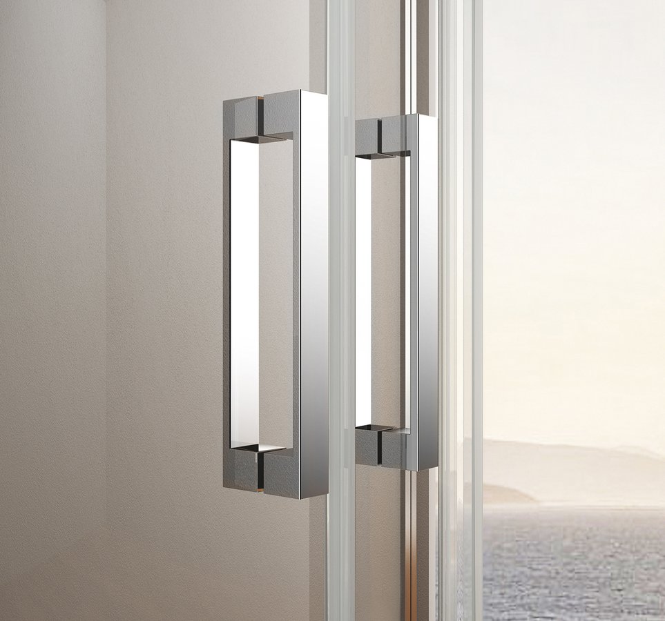 Bruckner BORG čtvercová sprchová zástěna 800x800x1950 mm, čiré sklo 751.180.1