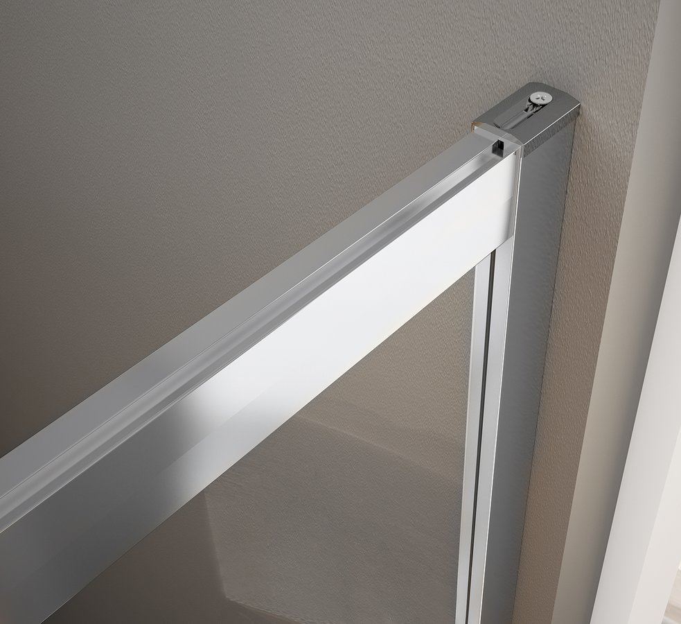 Bruckner BORG čtvercová sprchová zástěna 900x900x1950 mm, čiré sklo 751.190.1