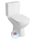 Photo: BEHRENS RIMLESS kompakt WC, odpływ pionowy/poziomy, biały