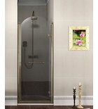 Photo: ANTIQUE sprchové dvere 800mm, číre sklo, pravé, bronz, svetlý odtieň