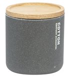 Photo: DAKAR freestanding ceramic jar, gray