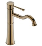 Photo: ATENA Washbasin Mixer Tap without Pop Up Waste, high, bronze