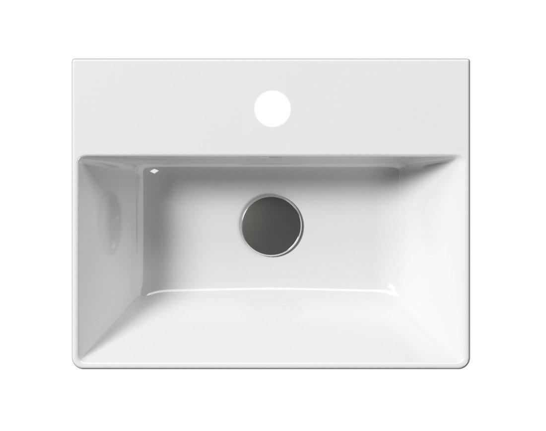 GSI KUBE X keramické umyvadlo 45x35cm, broušená spodní hrana, bílá ExtraGlaze 94859111