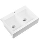 Photo: ARYA Ceramic Double Sink 86x62cm, 1 tap hole, white