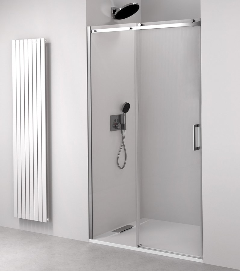 THRON LINE ROUND sprchové dveře 1100 mm, kulaté pojezdy, čiré sklo TL5011-5005