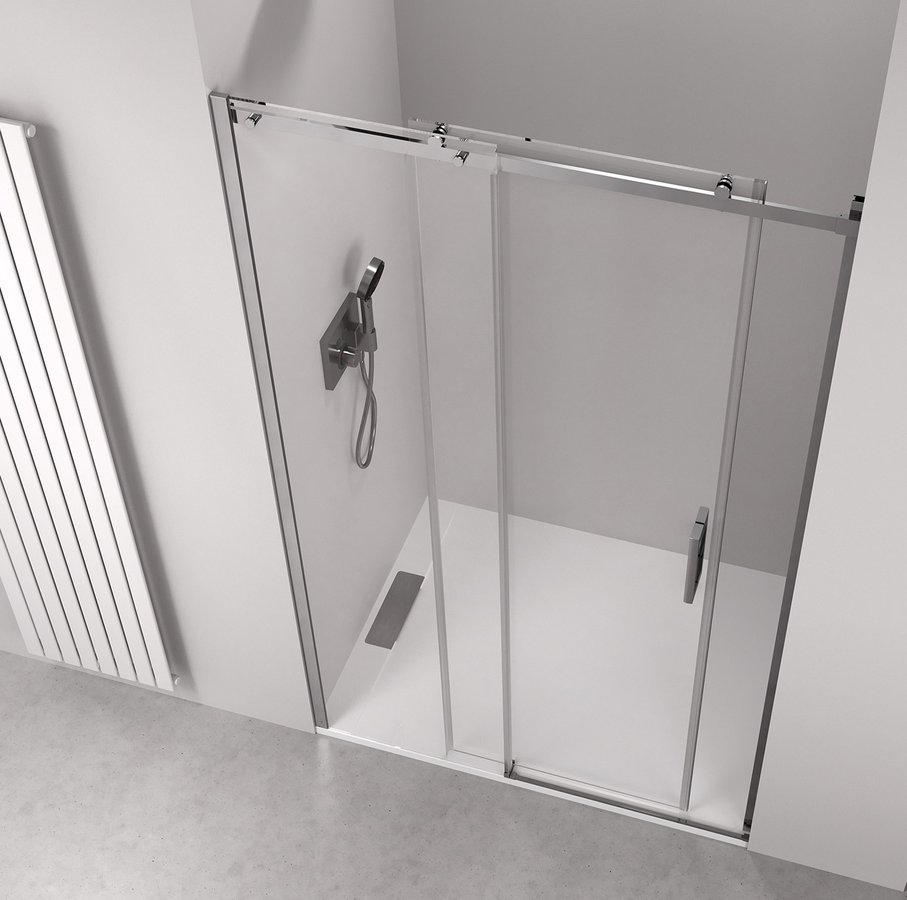 Polysan THRON ROUND sprchové dveře 1300 mm, kulaté pojezdy, čiré sklo TL5013-5005