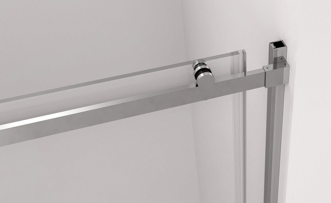 Polysan THRON ROUND sprchové dveře 1300 mm, kulaté pojezdy, čiré sklo TL5013-5005