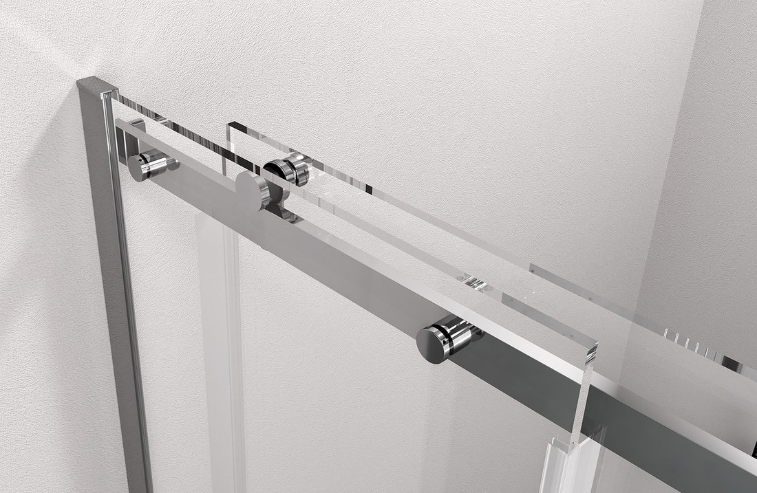 Polysan THRON ROUND sprchové dveře 1300 mm, kulaté pojezdy, čiré sklo TL5013-5005