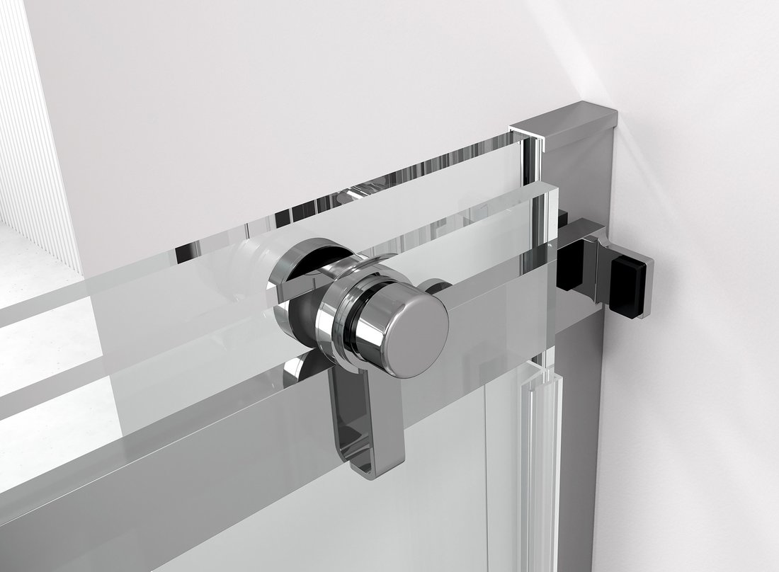 Polysan THRON ROUND sprchové dveře 1300 mm, kulaté pojezdy, čiré sklo TL5013-5005