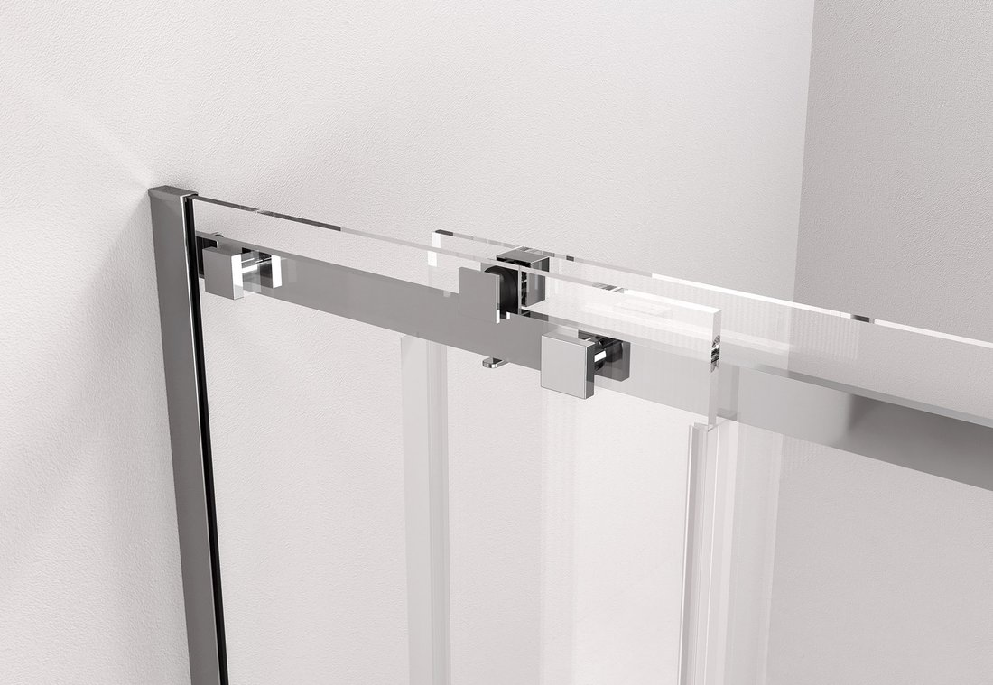 Polysan THRON SQUARE sprchové dveře 1300 mm, hranaté pojezdy, čiré sklo TL5013-5002