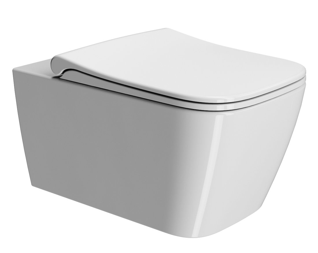 GSI NUBES WC sedátko, Soft Close, Quick Release, bílá/chrom MS96C11