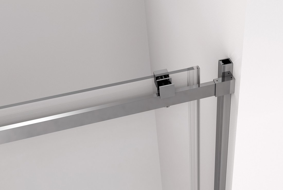 Polysan THRON SQUARE sprchové dveře 1500 mm, hranaté pojezdy, čiré sklo TL5015-5002