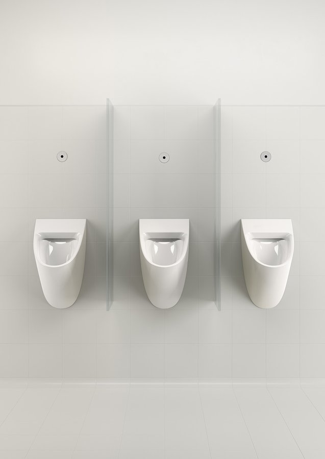 GSI COMMUNITY urinál se zakrytým přívodem vody, 31x54,5cm, bílá ExtraGlaze 769511