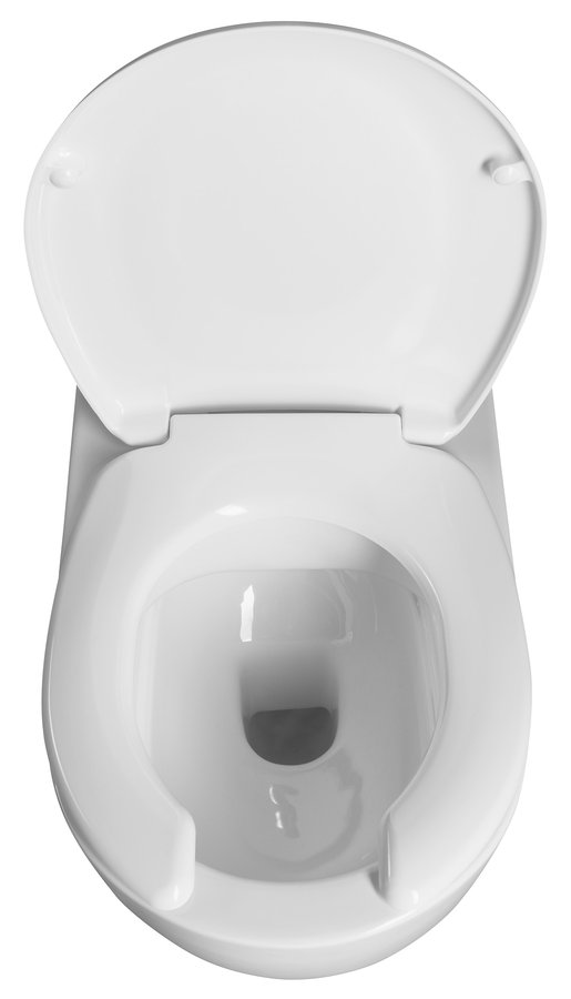 Sapho HANDICAP závěsná WC mísa prodloužená, Rimless, 37x70 cm, bílá TU1206