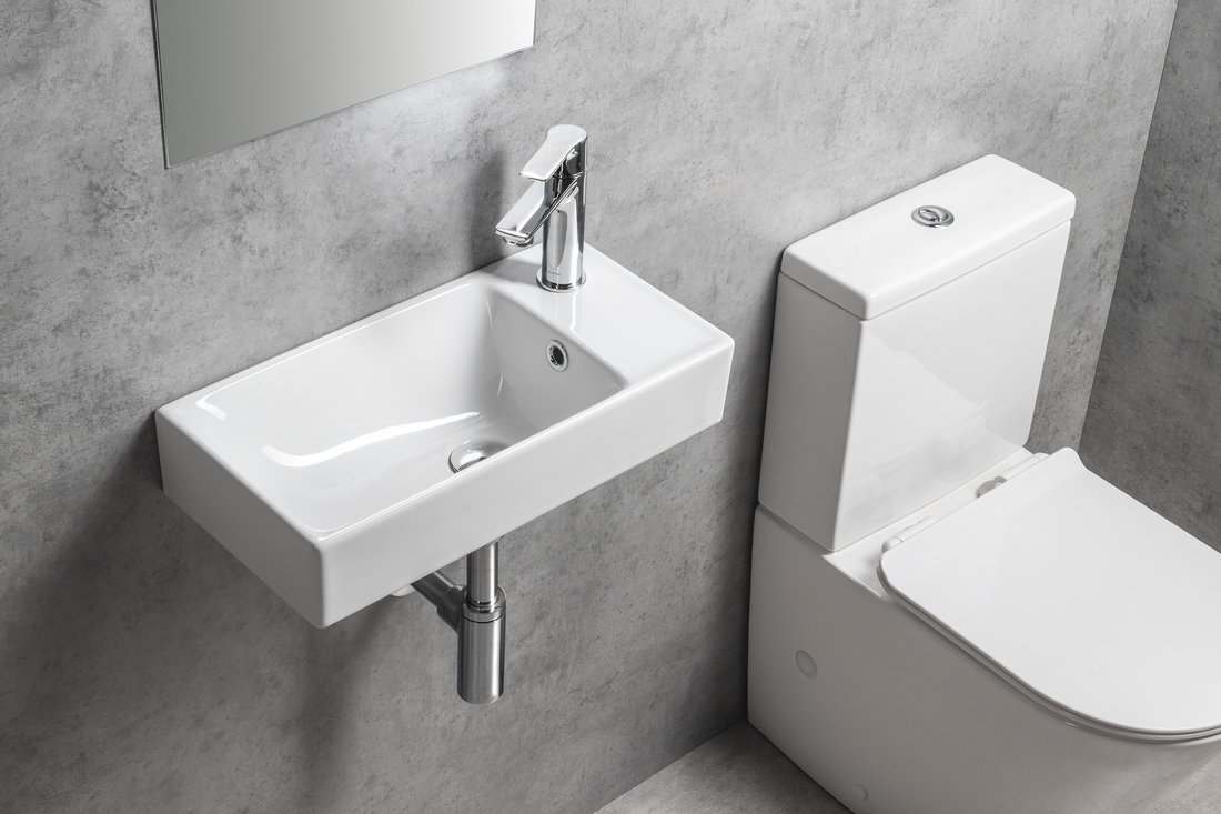 Sapho NUALI keramické umývátko 50x25cm, baterie vpravo, bílá TU0122