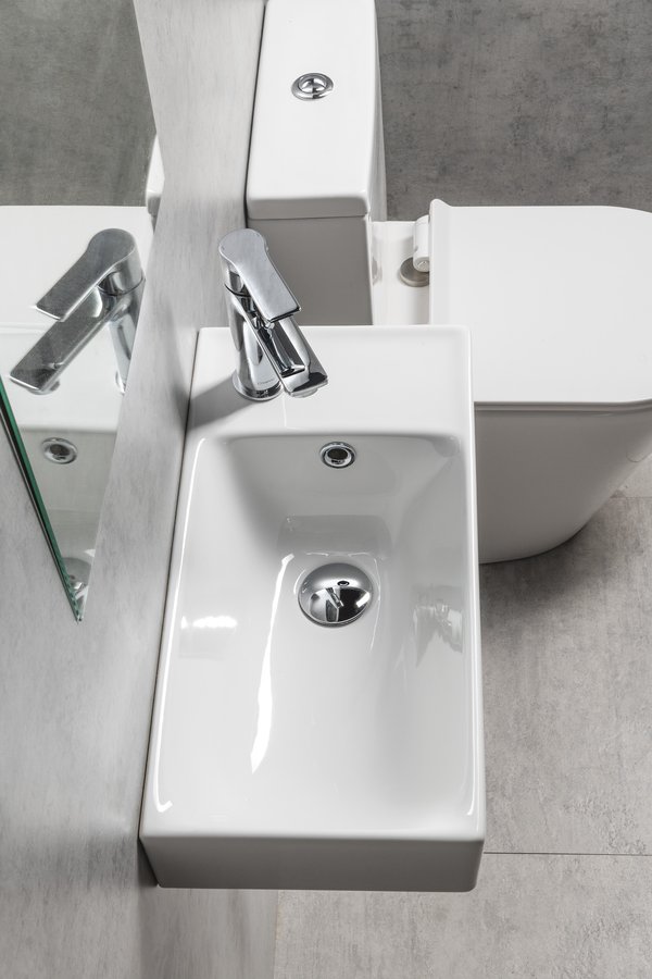 Sapho NUALI keramické umývátko 50x25cm, baterie vpravo, bílá TU0122
