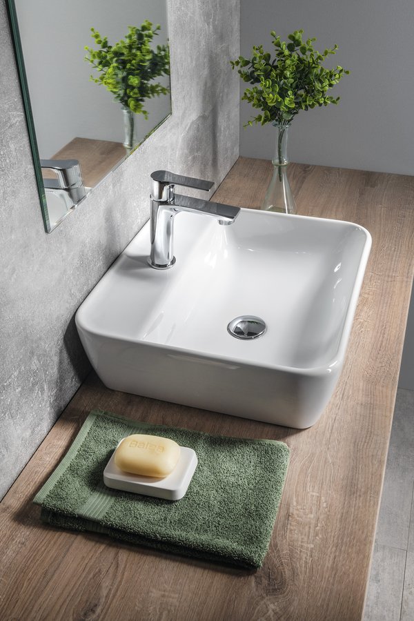 Sapho TUJE keramické umyvadlo 46x42cm, bílá TU0217