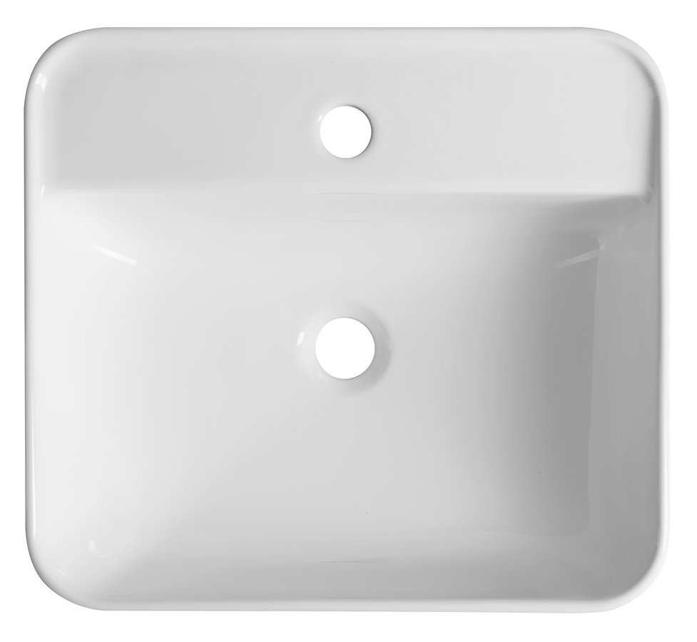 Sapho TUJE keramické umyvadlo 46x42cm, bílá TU0217