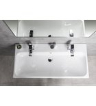 Photo: TORIDI keramické umývadlo 101x46,5cm, 2 otvory pre batériu, biela