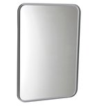Photo: FLOAT zaoblené LED podsvícené zrcadlo v rámu 500x700mm, bílá II. jakost