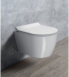 Photo: PURA SHORT závesná WC misa, Swirlflush, 35x46cm, biela ExtraGlaze