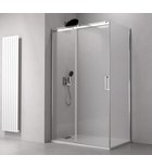 Photo: THRON LINE ROUND Square Shower Screen 1000x1000mm, Round Rollers