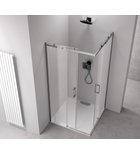 Photo: THRON LINE ROUND Corner Entry Square Shower Screen 1000x1000mm, Round Rollers