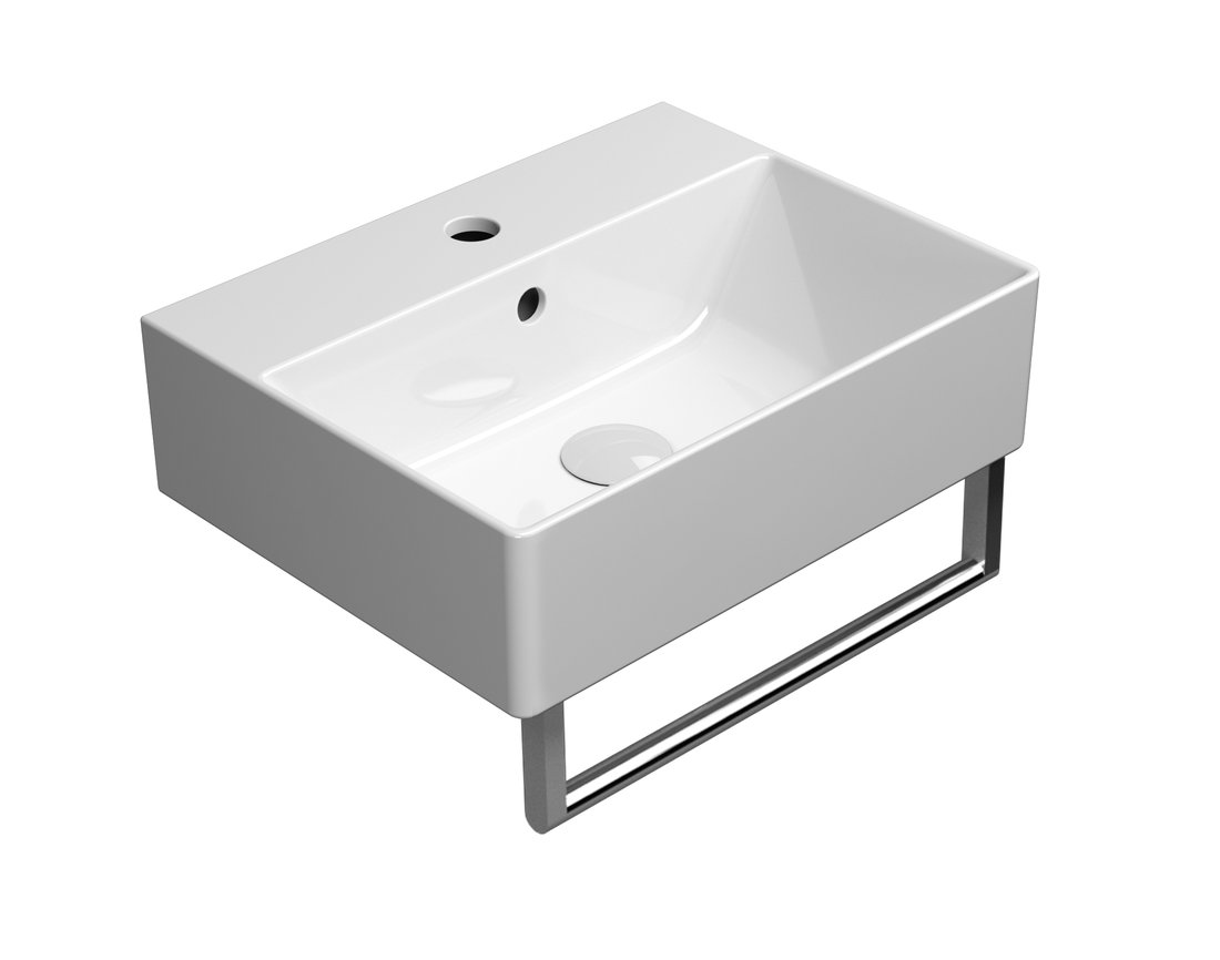GSI KUBE X držák ručníků 45cm, pro umyvadlo 9485, chrom PAKUBEX45