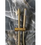 Photo: Shower Sliding Rail Bar, round, 708mm, ABS/gold matt