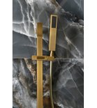 Photo: Sprchová tyč, posuvný držák, 680mm, ABS/zlato mat