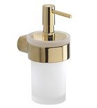 Photo: PIRENEI Soap Dispenser 110 ml, frosted glass, gold