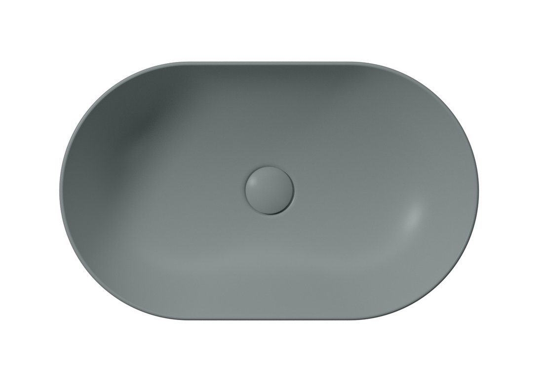 GSI PURA keramické umyvadlo na desku 60x37cm, agave mat 883404