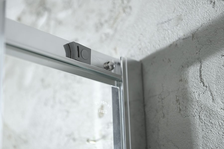 Aqualine ARLETA čtvrtkruhová sprchová zástěna 800x800mm, čiré sklo HLS800Y