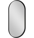 Photo: AVONA ovaler Spiegel im Rahmen 50x100cm, schwarz matt