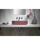 Photo: INFINITY OVAL keramické umyvadlo na desku, 55x36 cm, maroon red II. jakost