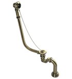 Photo: CHARLESTON syfon wannowy do instalacji zewnętrznej z łańcuszkiem i syfonem, bronz