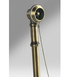 Photo: CHARLESTON syfon wannowy do instalacji zewnętrznej z łańcuszkiem i syfonem, bronz
