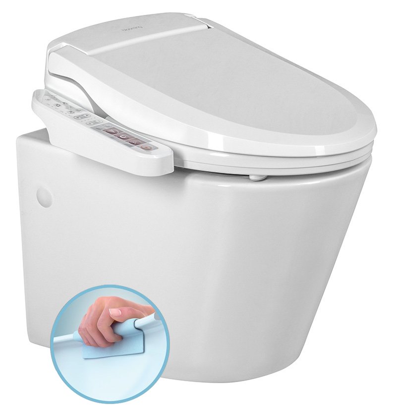 PACO závěsné WC s elektronickým bidetem BLOOMING EKO PLUS
